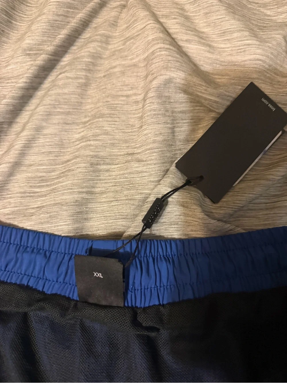 Boss Blue Men's Swim Trunks with White Logo